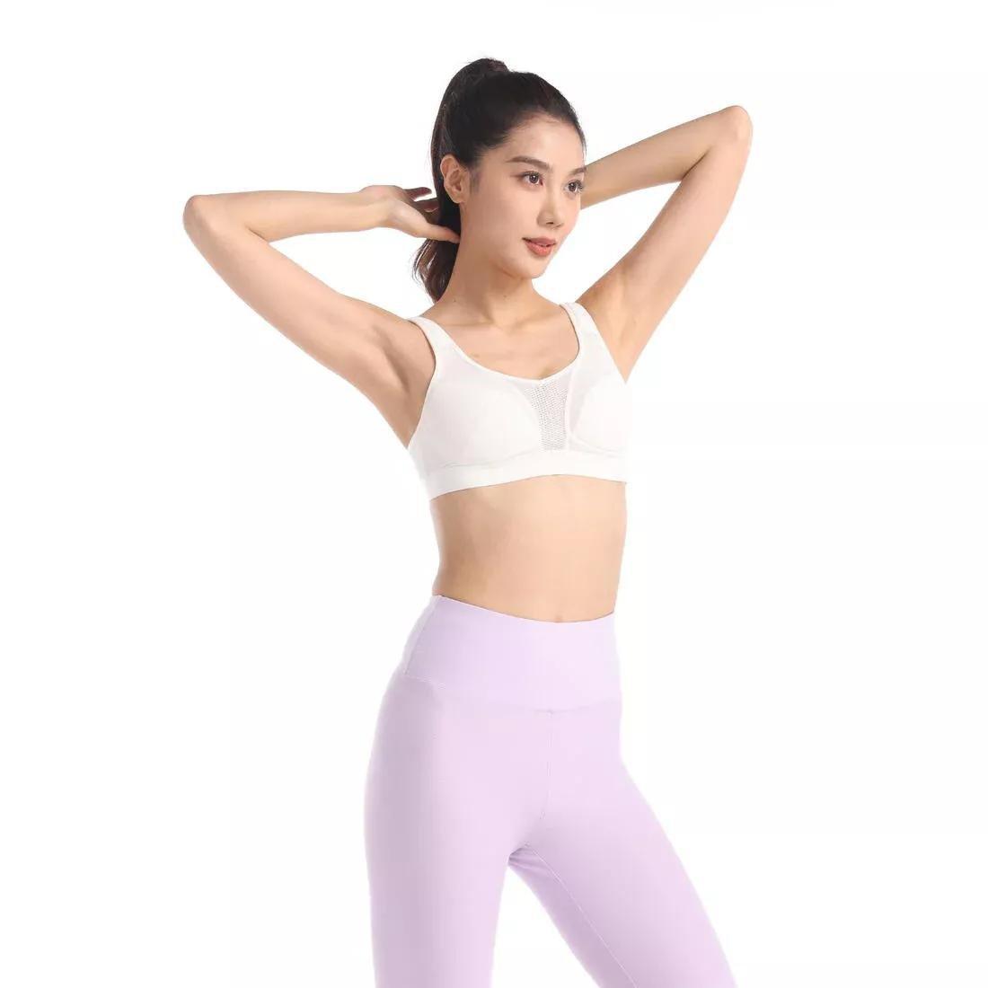 QUARTZ PINK Women's High Support Convertible Strap Sports Bra, No Color, medium