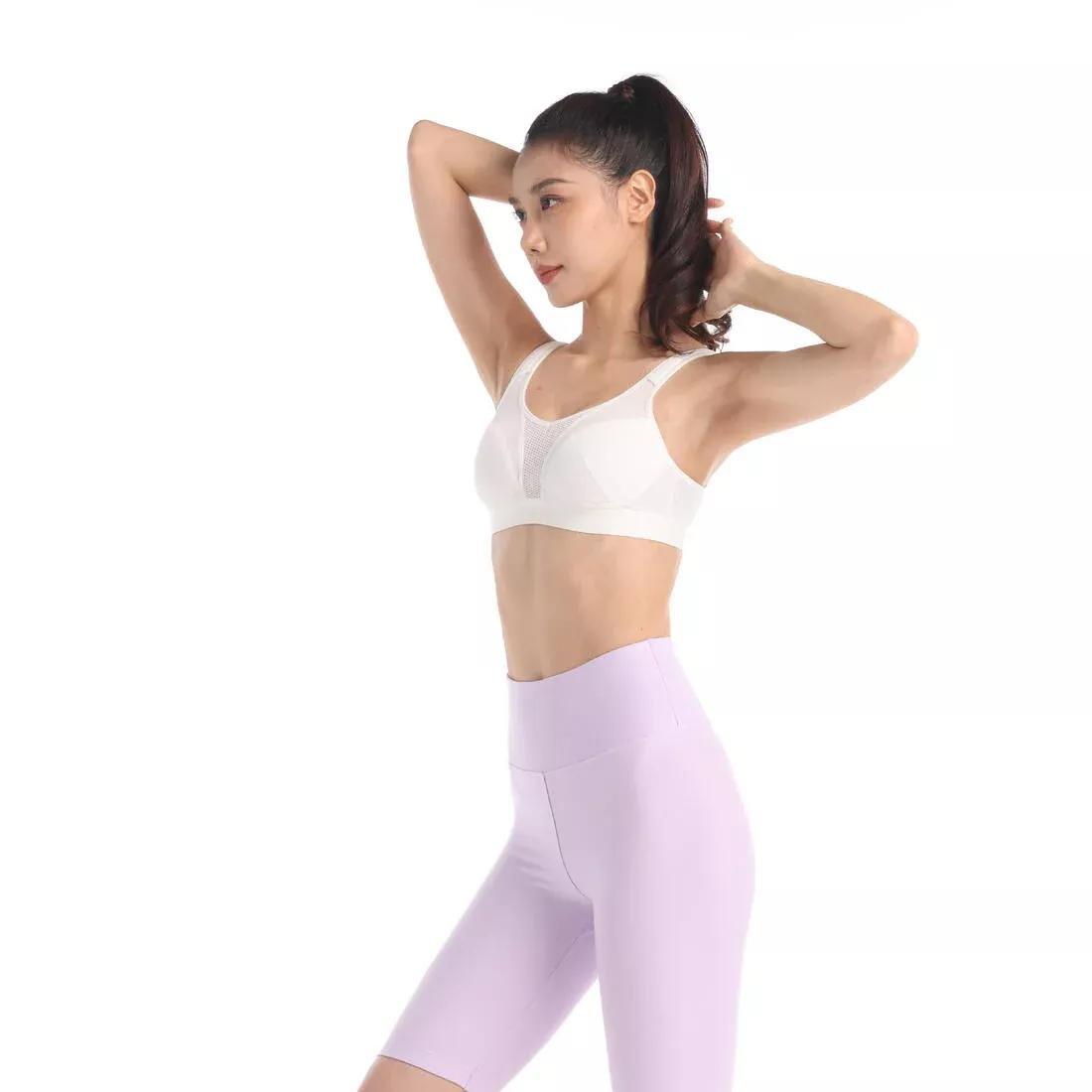 QUARTZ PINK Women's High Support Convertible Strap Sports Bra, No Color, medium