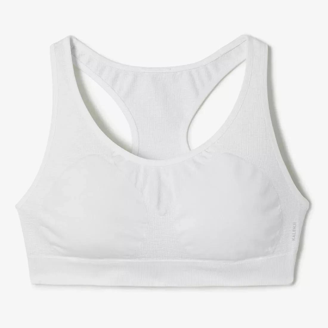 Female Moderate Support Crop Top, Black, No Color, medium