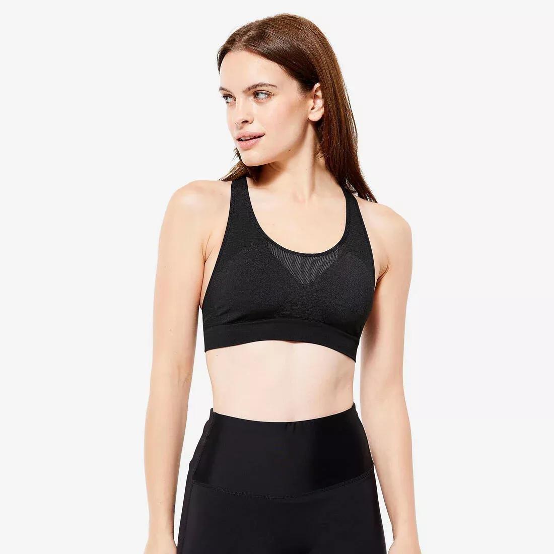 women First Sport Crop Top Moderate Support, White, , large image number 5