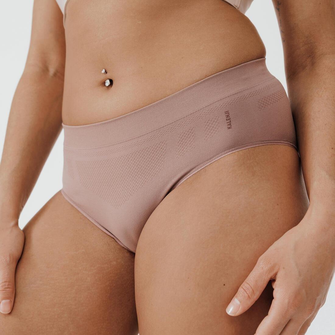 Women Seamless Briefs, Pink, , medium