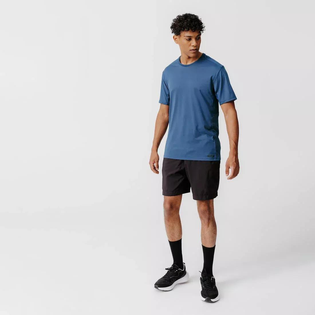 Men Breathable 2-In-1 Running Shorts - Dry 550, Black, , medium