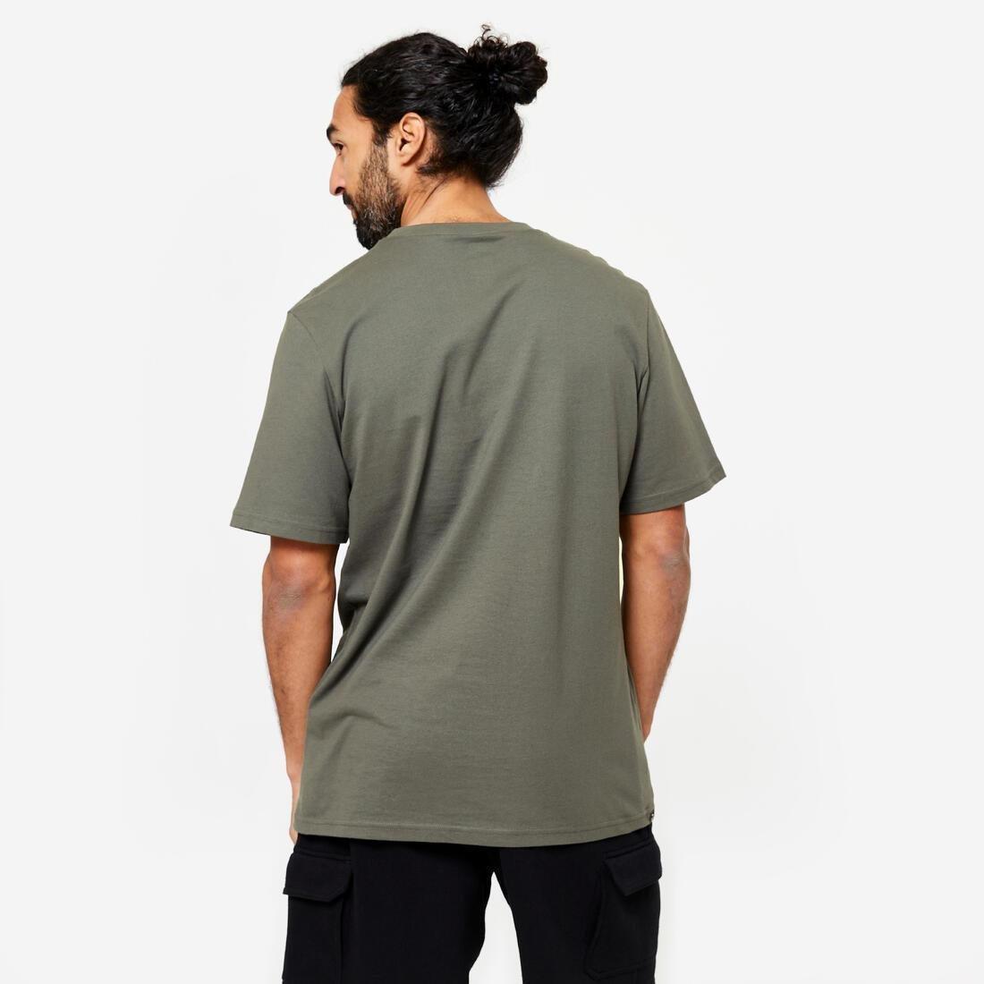 Men Fitness T-Shirt - 500 Essentials, Khaki, , large image number 13