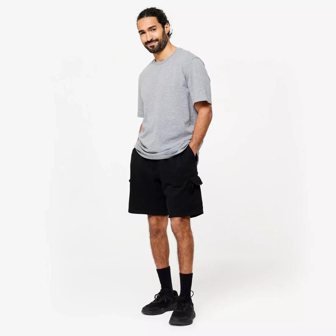 Men's 500 Essentials T-Shirt, bordeaux, , large image number 5