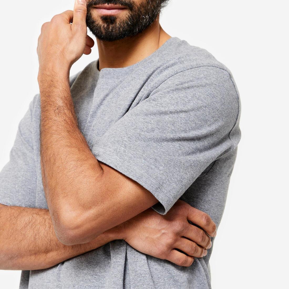 Men's 500 Essentials T-Shirt, bordeaux, No Color, large image number 8