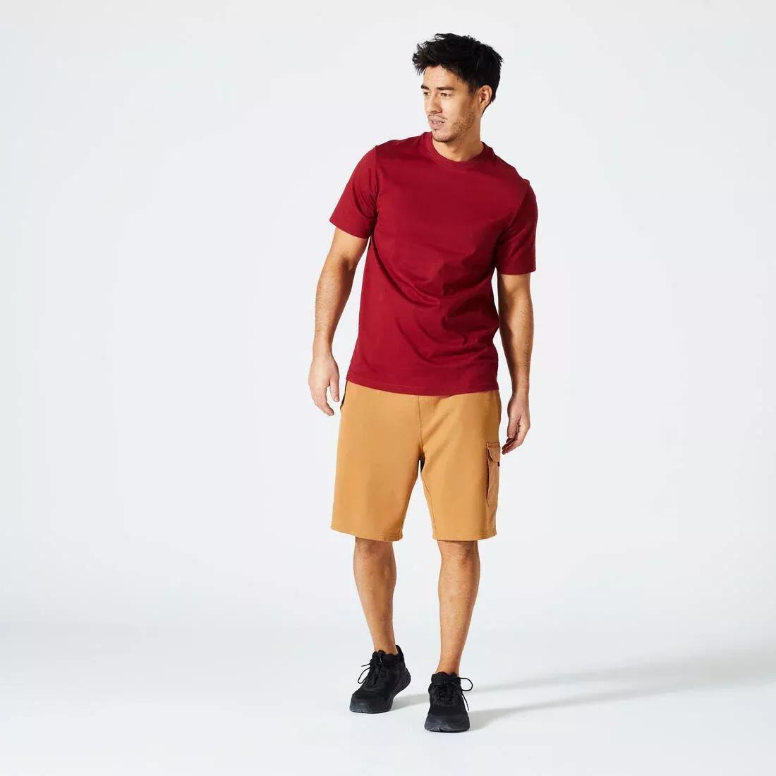 Men's 500 Essentials T-Shirt, bordeaux, , large image number 9