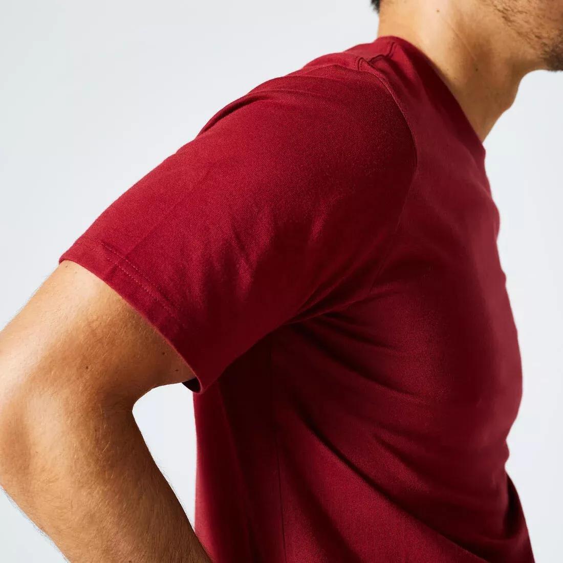 Men's 500 Essentials T-Shirt, bordeaux, , large image number 11