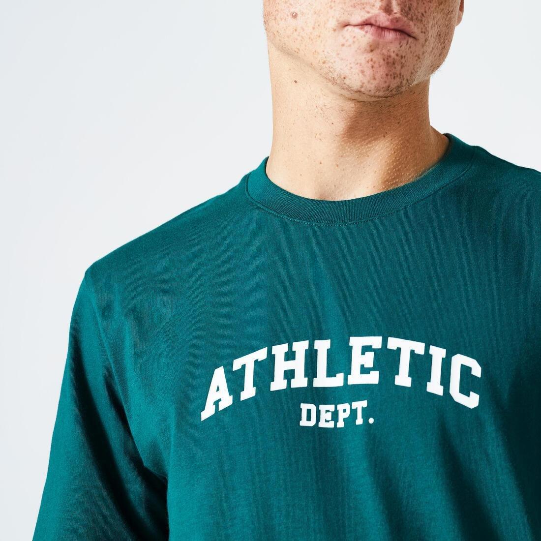 Men Fitness T-Shirt - 500 Essentials, Green, , large image number 2