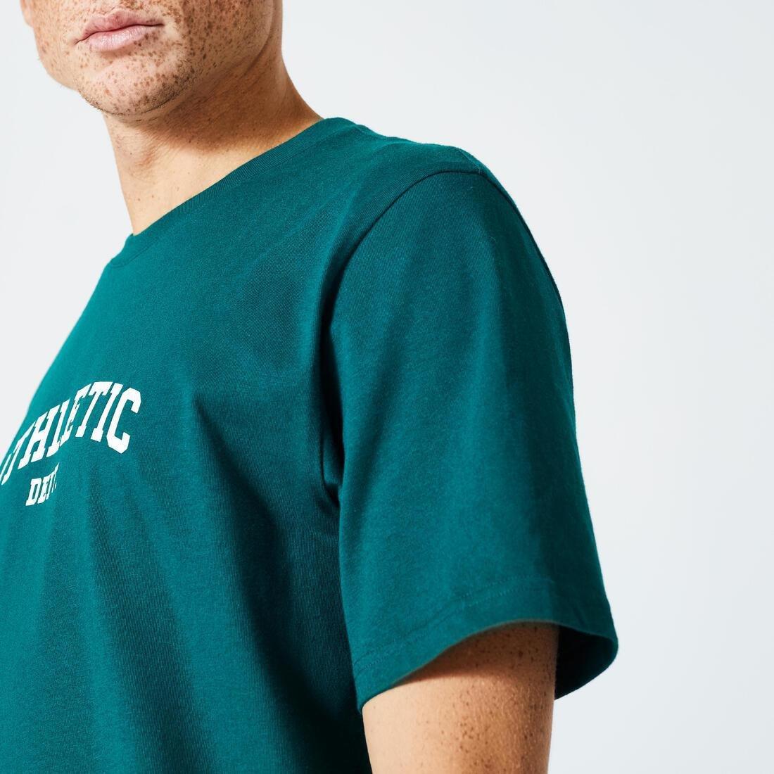 DOMYOS - Men Fitness T-Shirt - 500 Essentials, Green