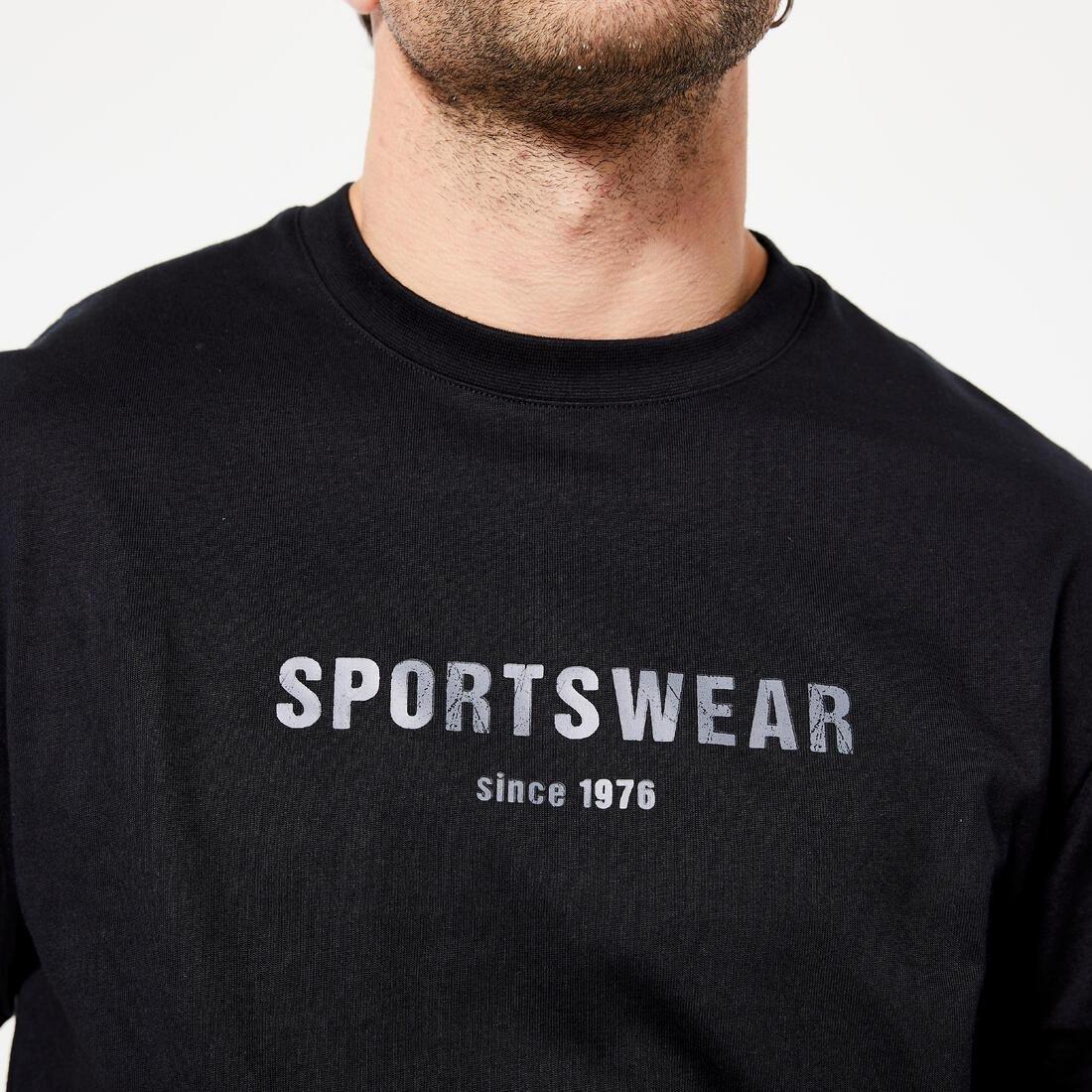 Men Fitness T-Shirt - 500 Essentials, Green, , large image number 5