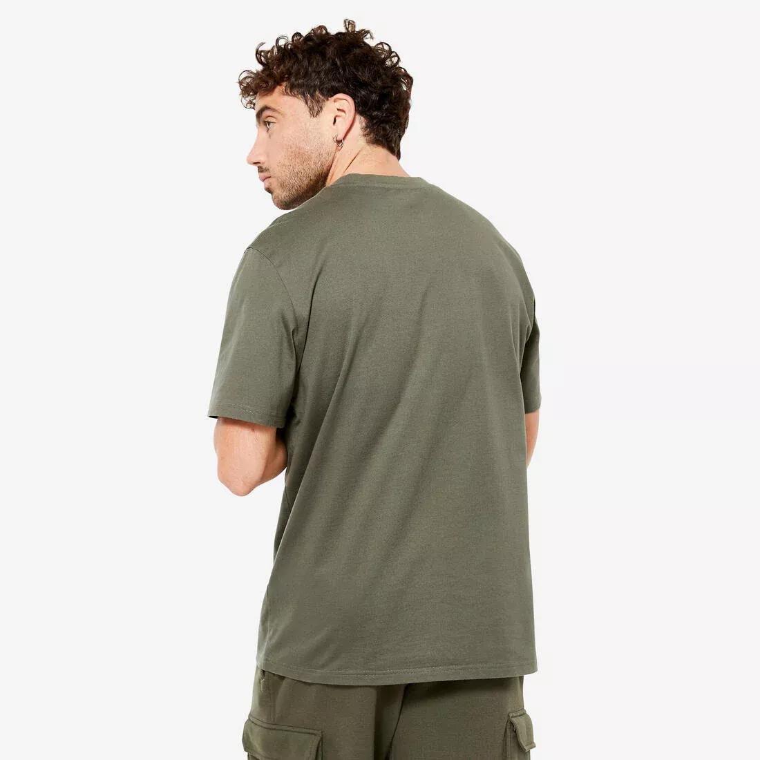 Men Fitness T-Shirt - 500 Essentials, Green, , large image number 10