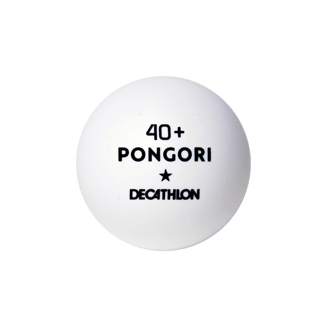 Table Tennis Balls - Ttb 100 1* 40+ 6-Pack, White, No Color, large image number 4