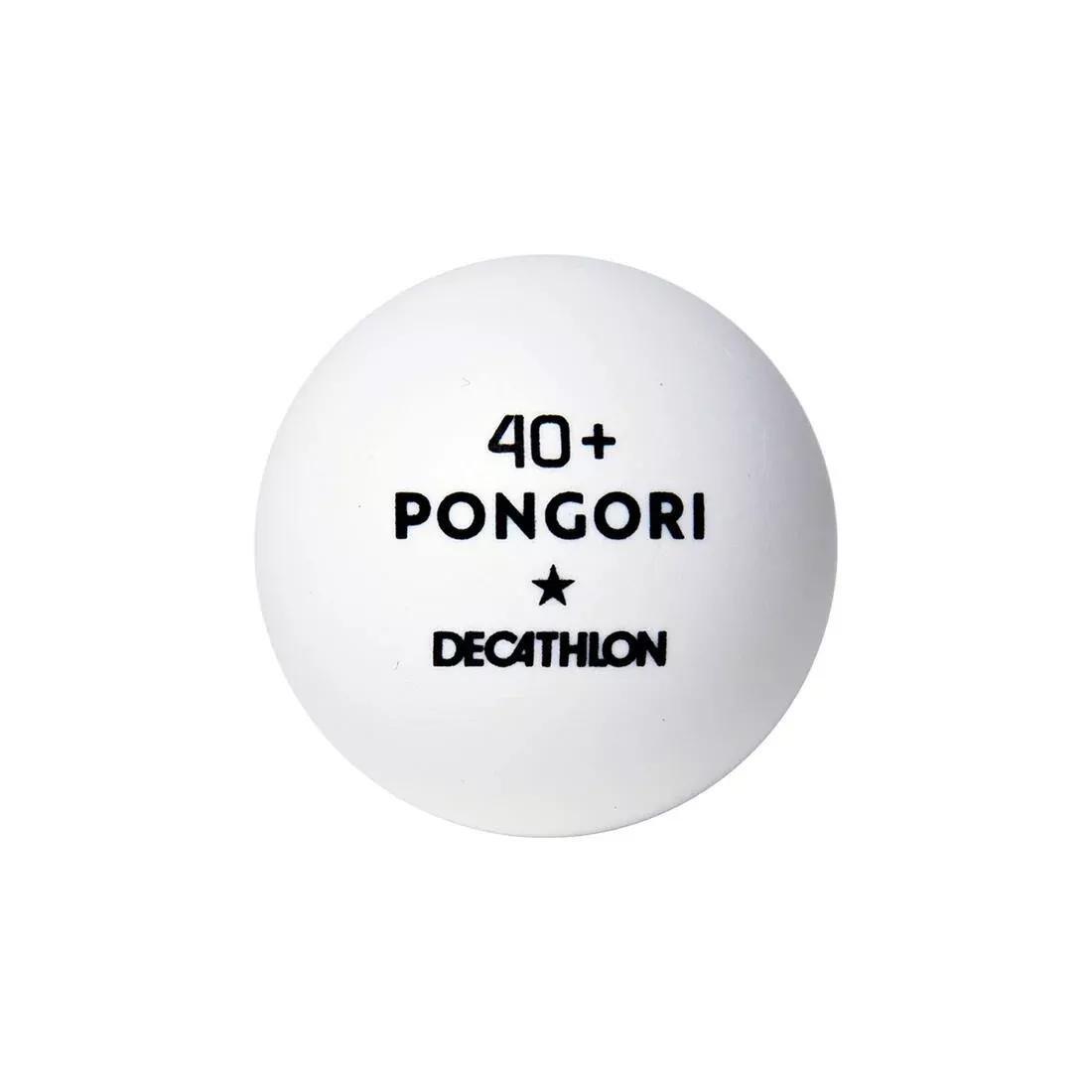 Table Tennis Balls - Ttb 100 1* 40+ 6-Pack, Fluo Pale Orange, No Color, large image number 2