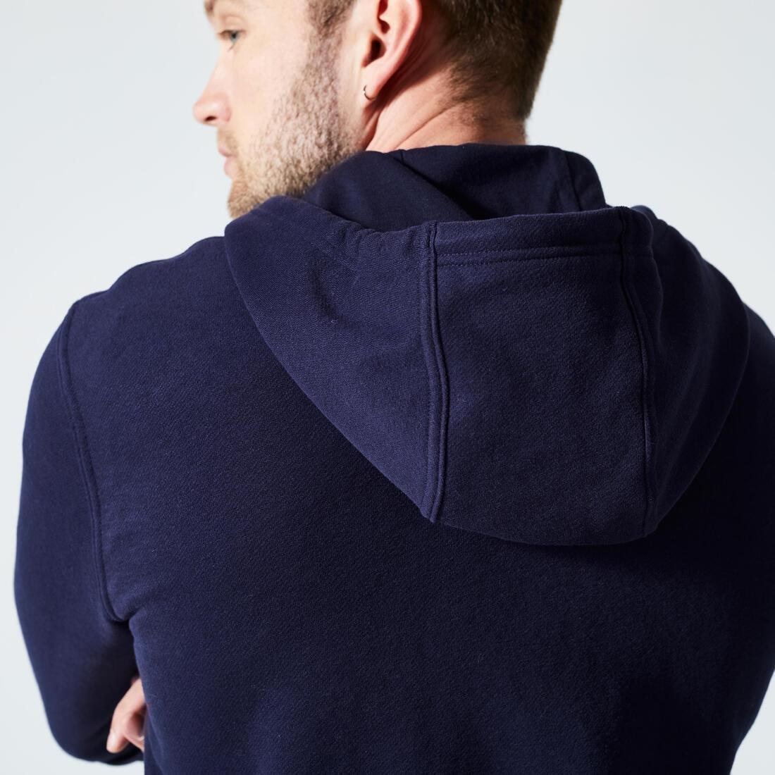 Men Sweatshirts Sweat Hood Zip 500, Blue, , large image number 10