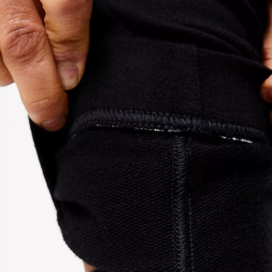 Men Fitness Jogging Bottoms - 500 Essentials, Khaki, No Color, large image number 8