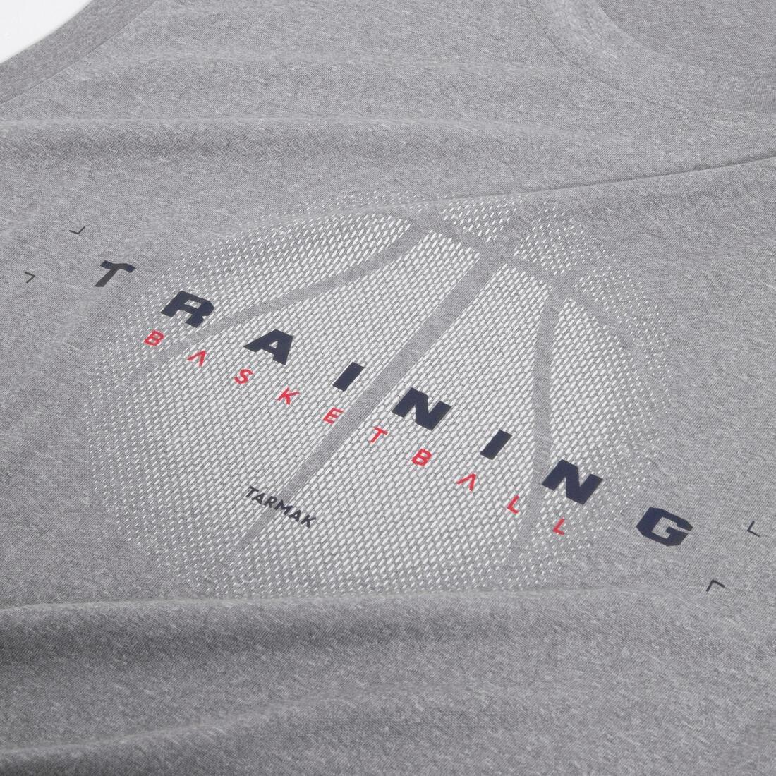 Unisex Sleeveless Basketball Jersey - Ts500, Grey, , large image number 4