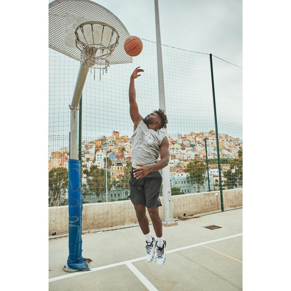 Unisex Sleeveless Basketball Jersey - Ts500, Grey, , large image number 6