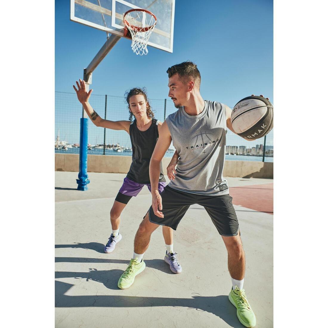 Unisex Sleeveless Basketball Jersey - Ts500, Grey, , large image number 8