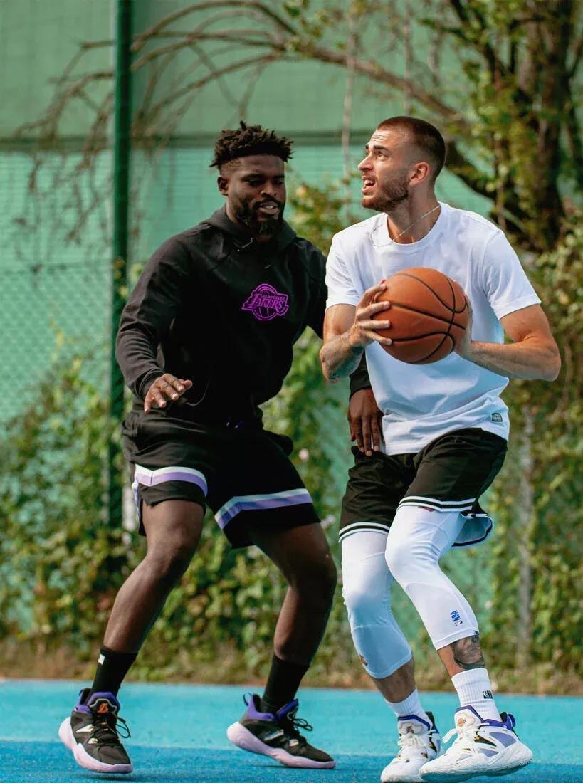 BLACK Men's/Women's Basketball Reversible Shorts SH500R, , large image number 14