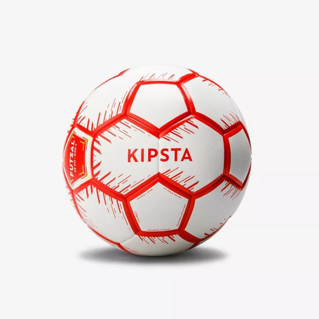 ULTRA WHITE Size 4 Futsal Ball (63 cm Perimeter) - Red/White, No Color, large image number 5