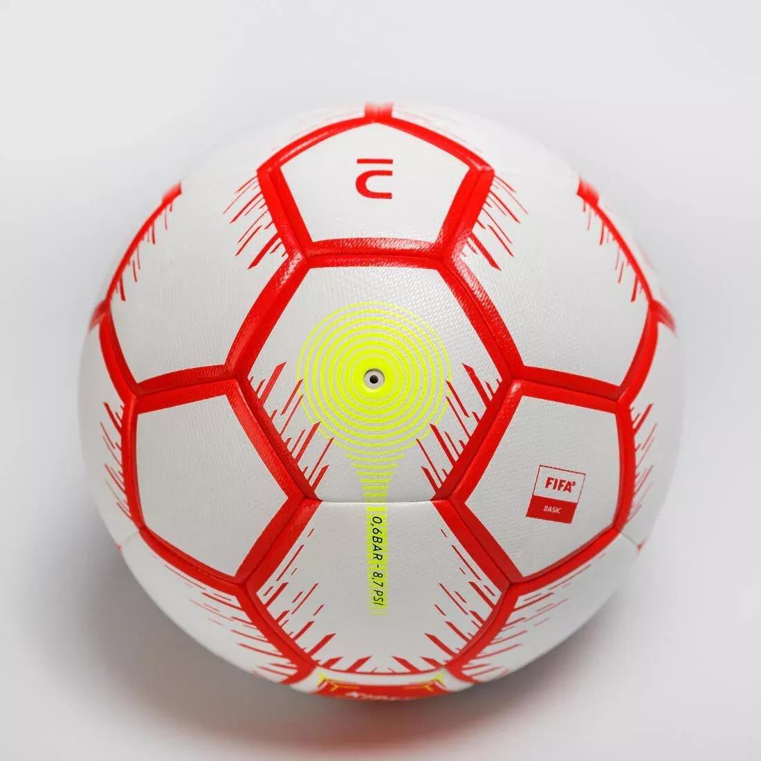ULTRA WHITE Size 4 Futsal Ball (63 cm Perimeter) - Red/White, No Color, large image number 6