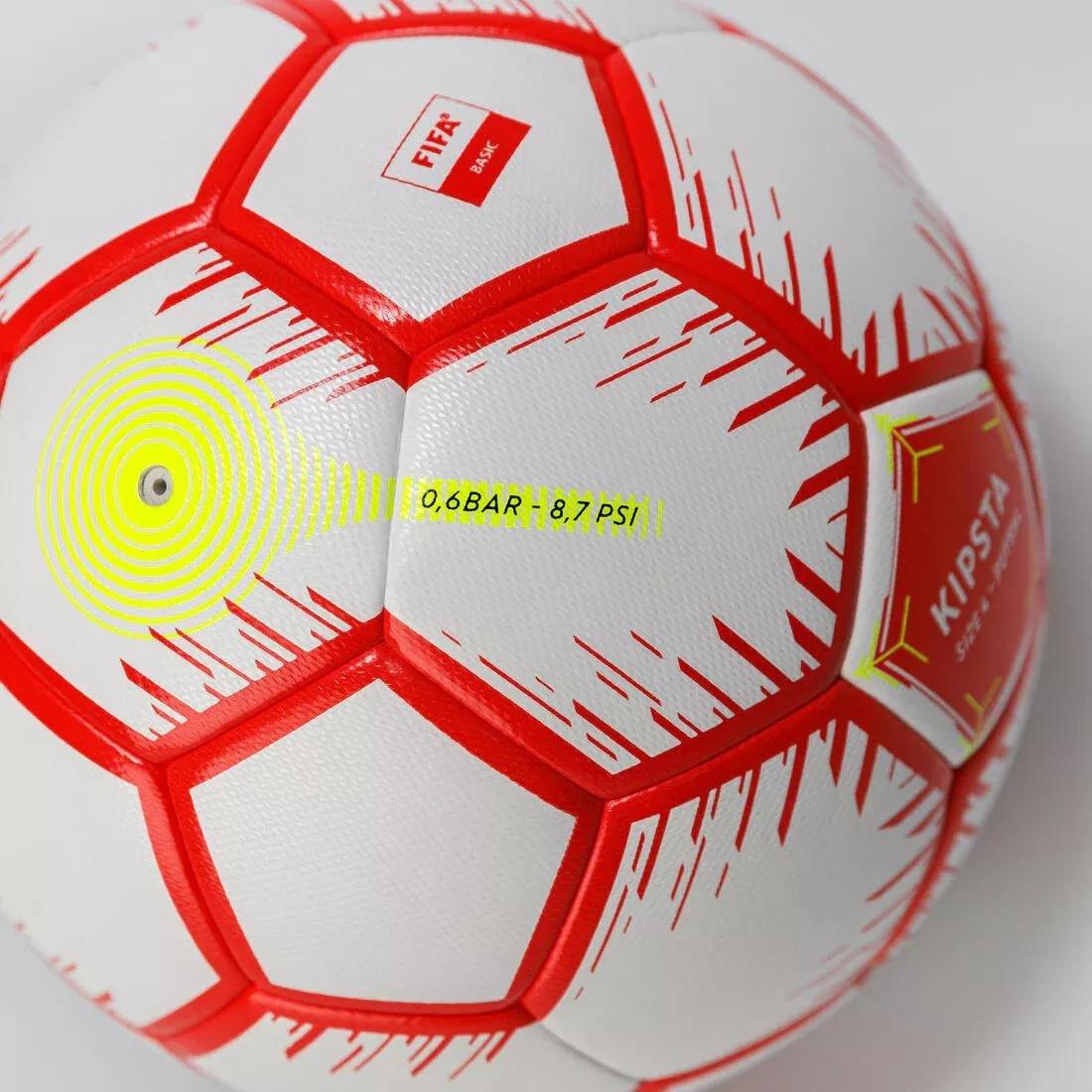 ULTRA WHITE Size 4 Futsal Ball (63 cm Perimeter) - Red/White, No Color, large image number 8