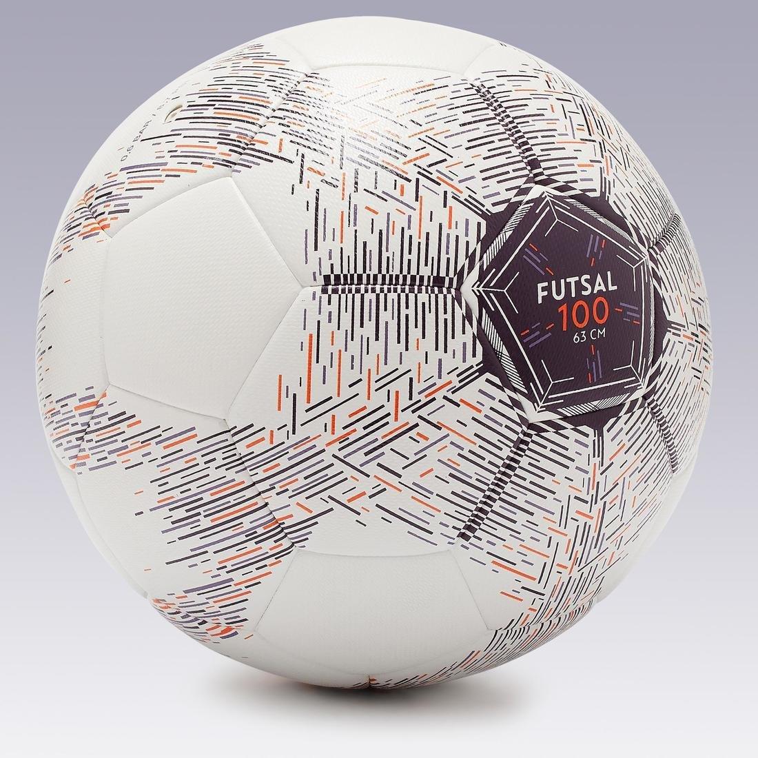 ULTRA WHITE Size 4 Futsal Ball (63 cm Perimeter) - Red/White, No Color, large image number 14