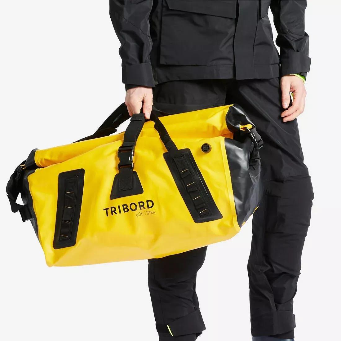 Waterproof duffle bag - travel bag 60 L petrol, Yellow, No Color, medium