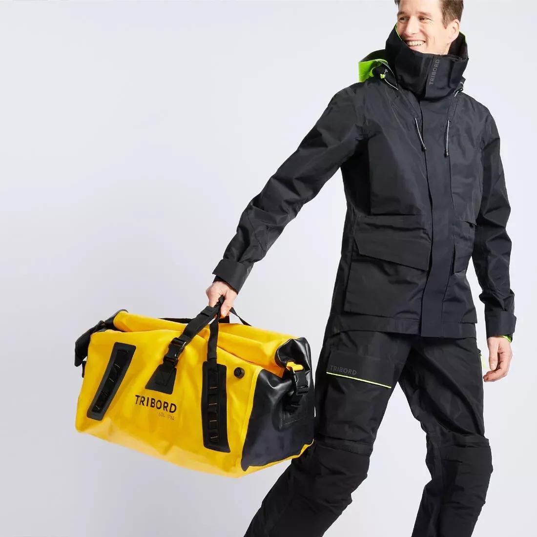 Waterproof duffle bag - travel bag 60 L petrol, Yellow, No Color, medium