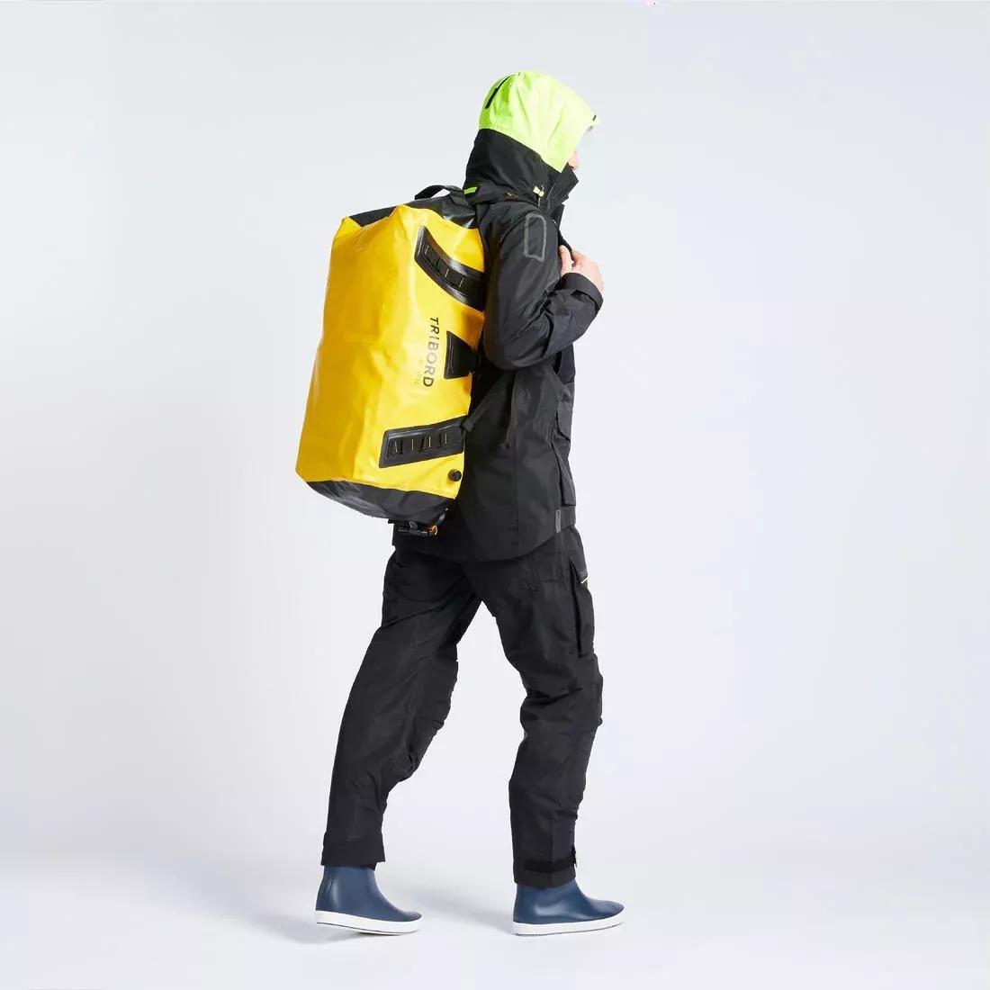 Waterproof duffle bag - travel bag 60 L petrol, Yellow, No Color, large image number 4