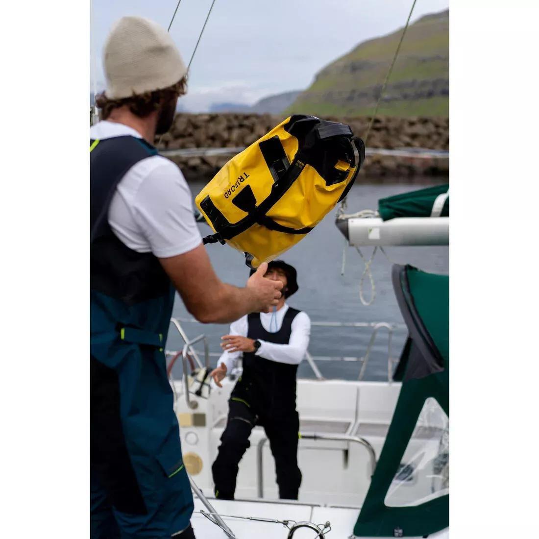 Waterproof duffle bag - travel bag 60 L petrol, Yellow, No Color, large image number 6