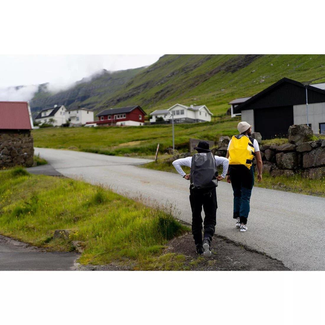 Waterproof duffle bag - travel bag 60 L petrol, Yellow, No Color, large image number 9