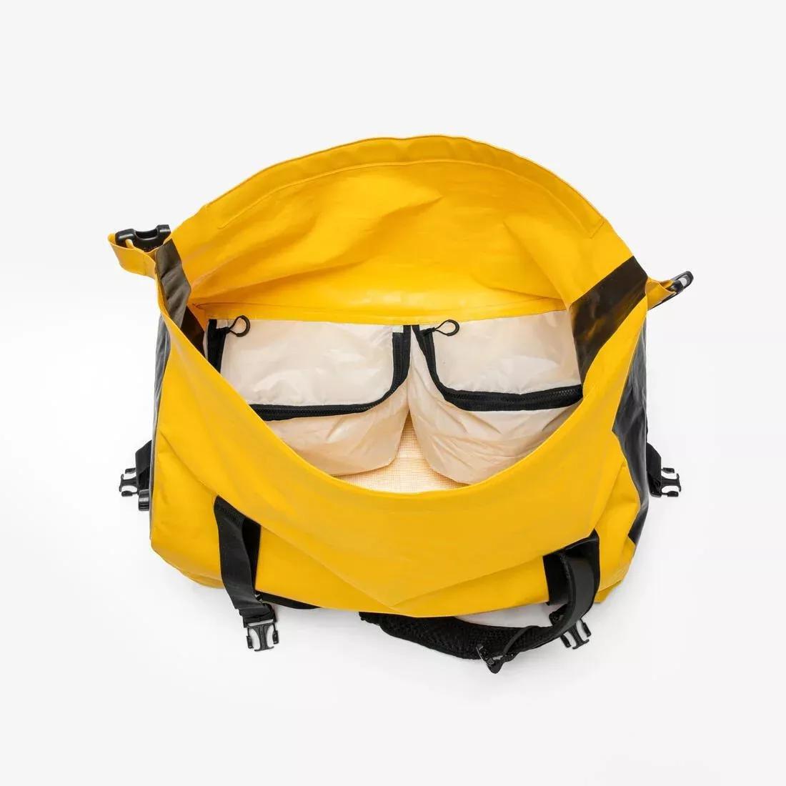 Waterproof Duffle Bag - Travel Bag 80 L Yellow, Yellow, No Color, large image number 2