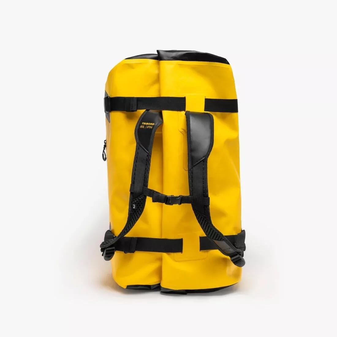 Waterproof Duffle Bag - Travel Bag 80 L Yellow, Yellow, No Color, large image number 4
