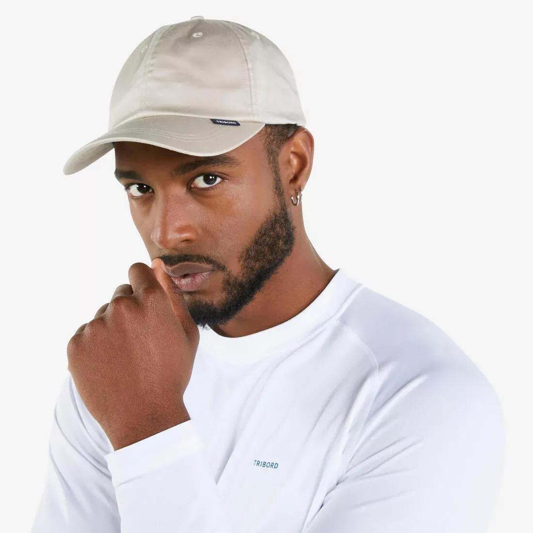 Adults Sailing Boat Cap 100 Cotton, Navy, No Color, large image number 1