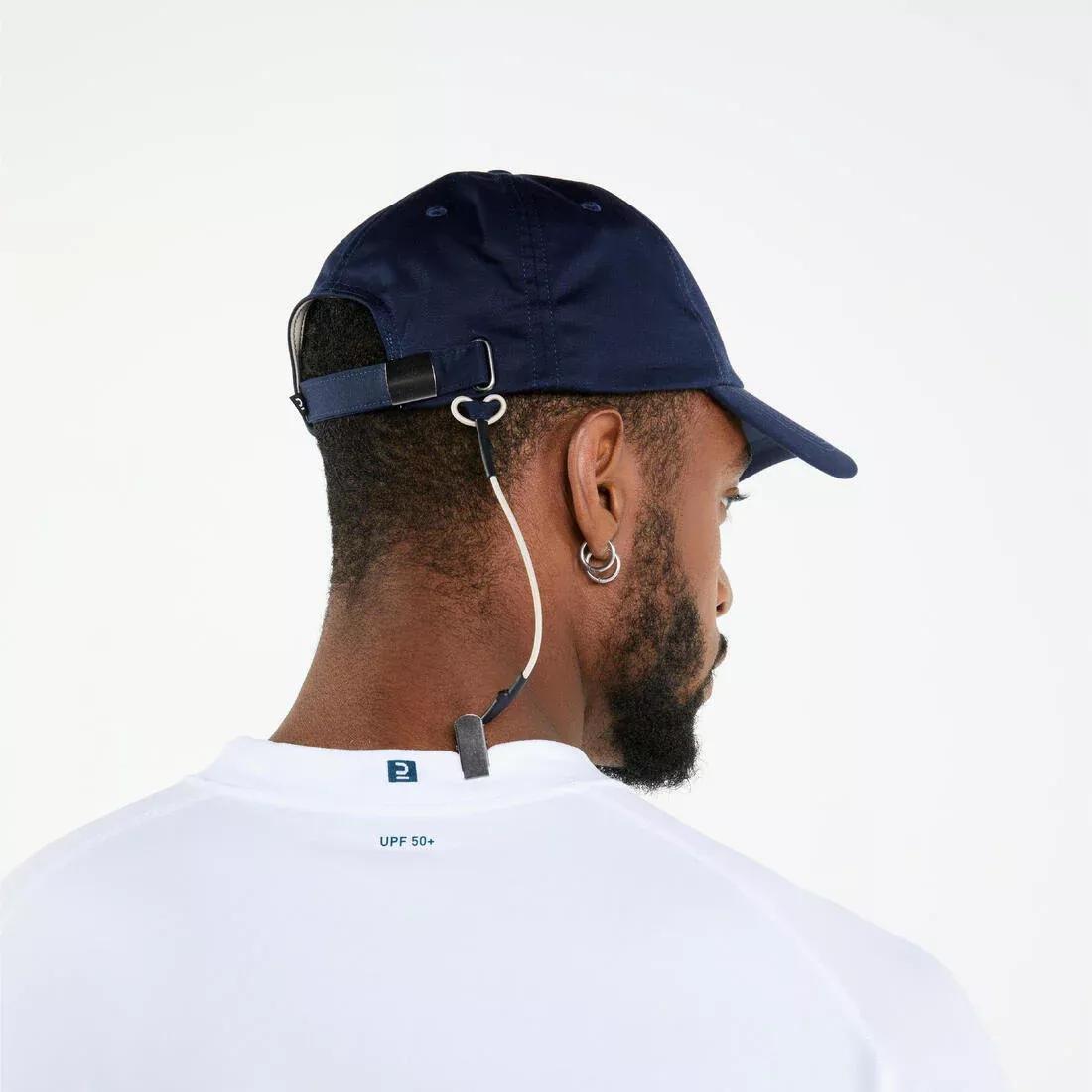 Adults Sailing Boat Cap 100 Cotton, Navy, No Color, large image number 2