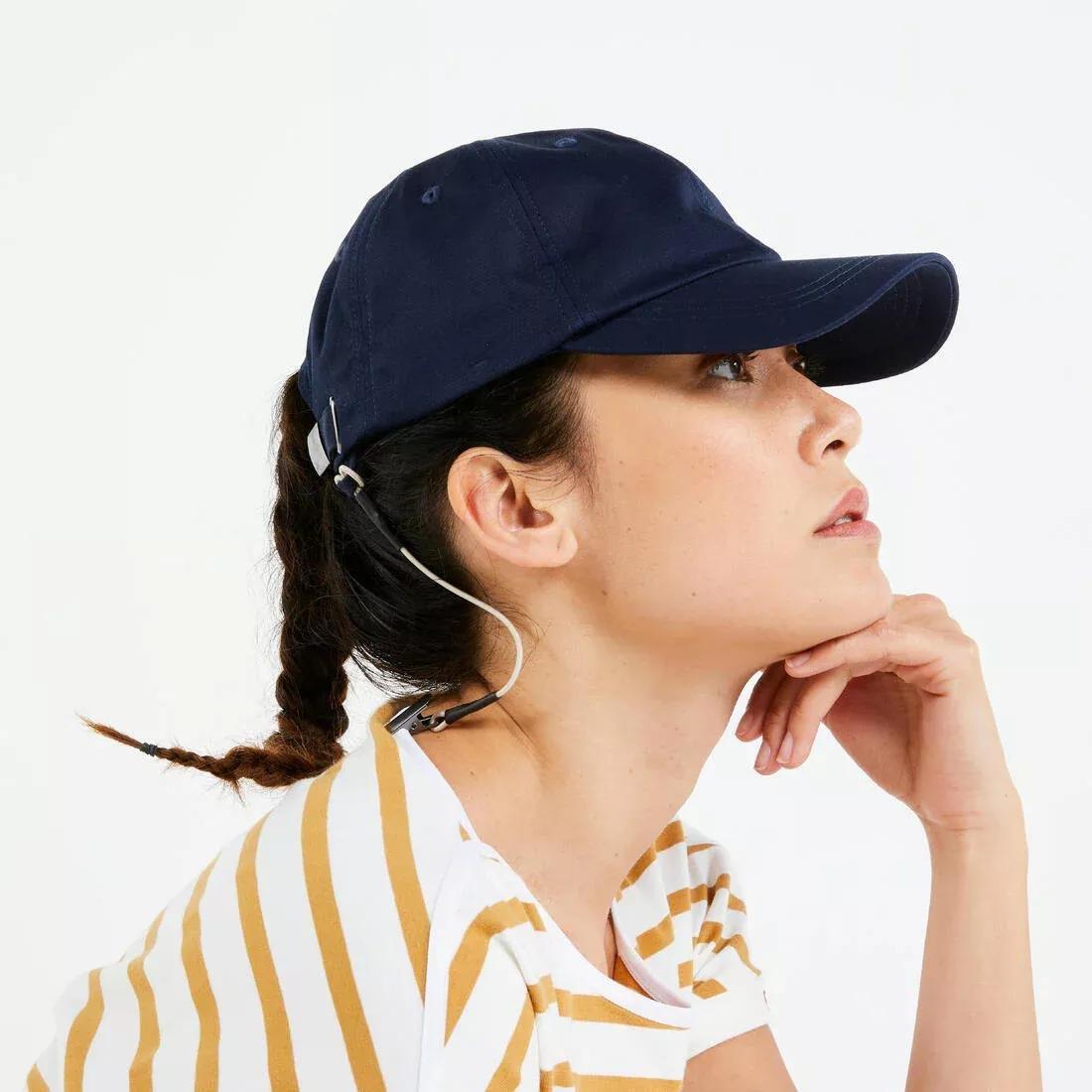 Adults Sailing Boat Cap 100 Cotton, Navy, No Color, large image number 7