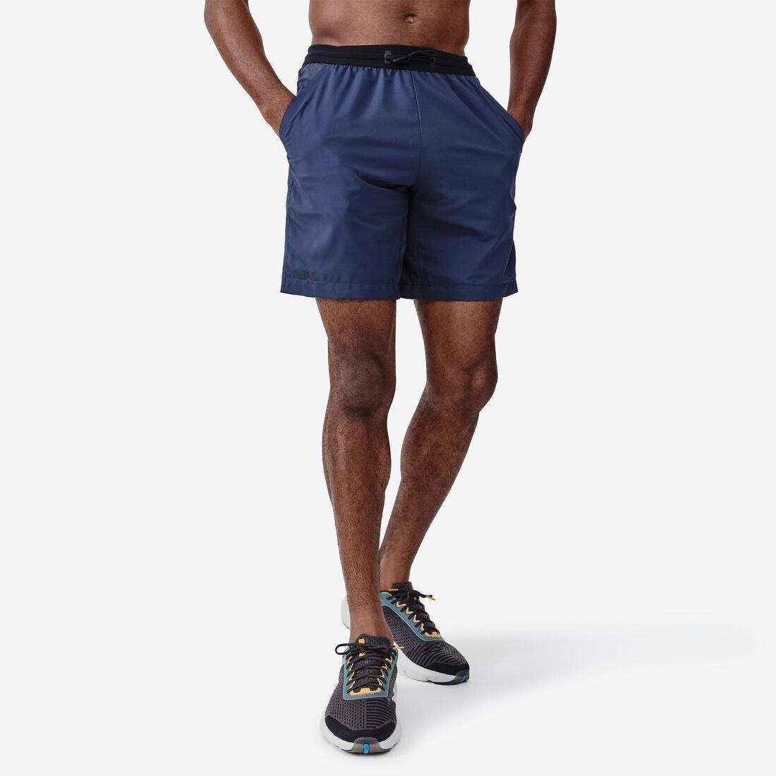 Men Running Breathable Shorts - Dry+, Blue, No Color, large image number 10