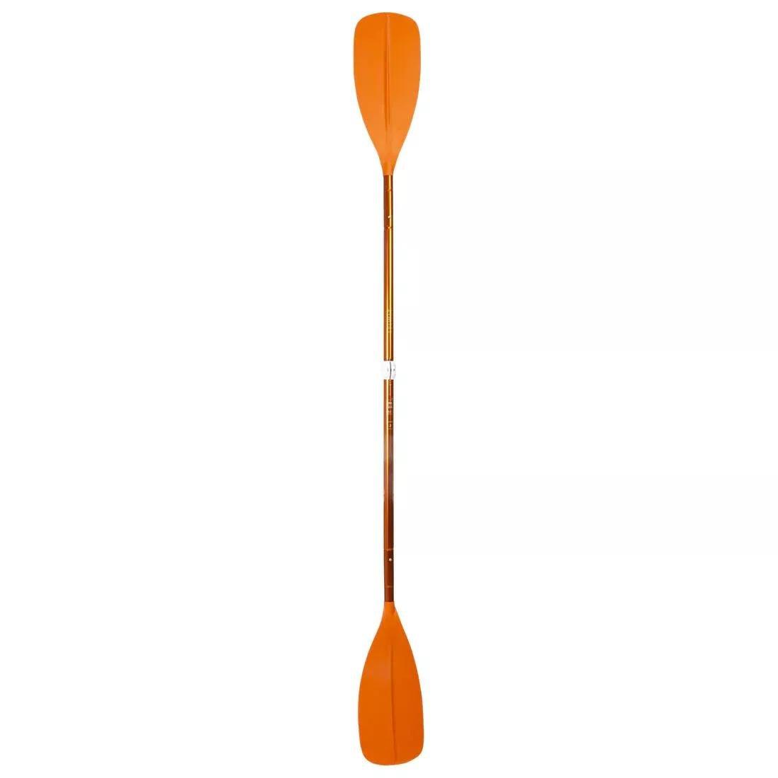 Kayak/Packraft Paddle Symmetrical Adjustable 4-Part, Orange, No Color, large image number 3