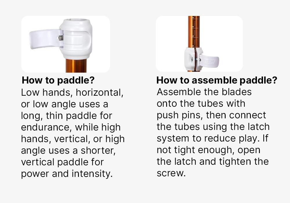 Kayak/Packraft Paddle Symmetrical Adjustable 4-Part, Orange, No Color, medium