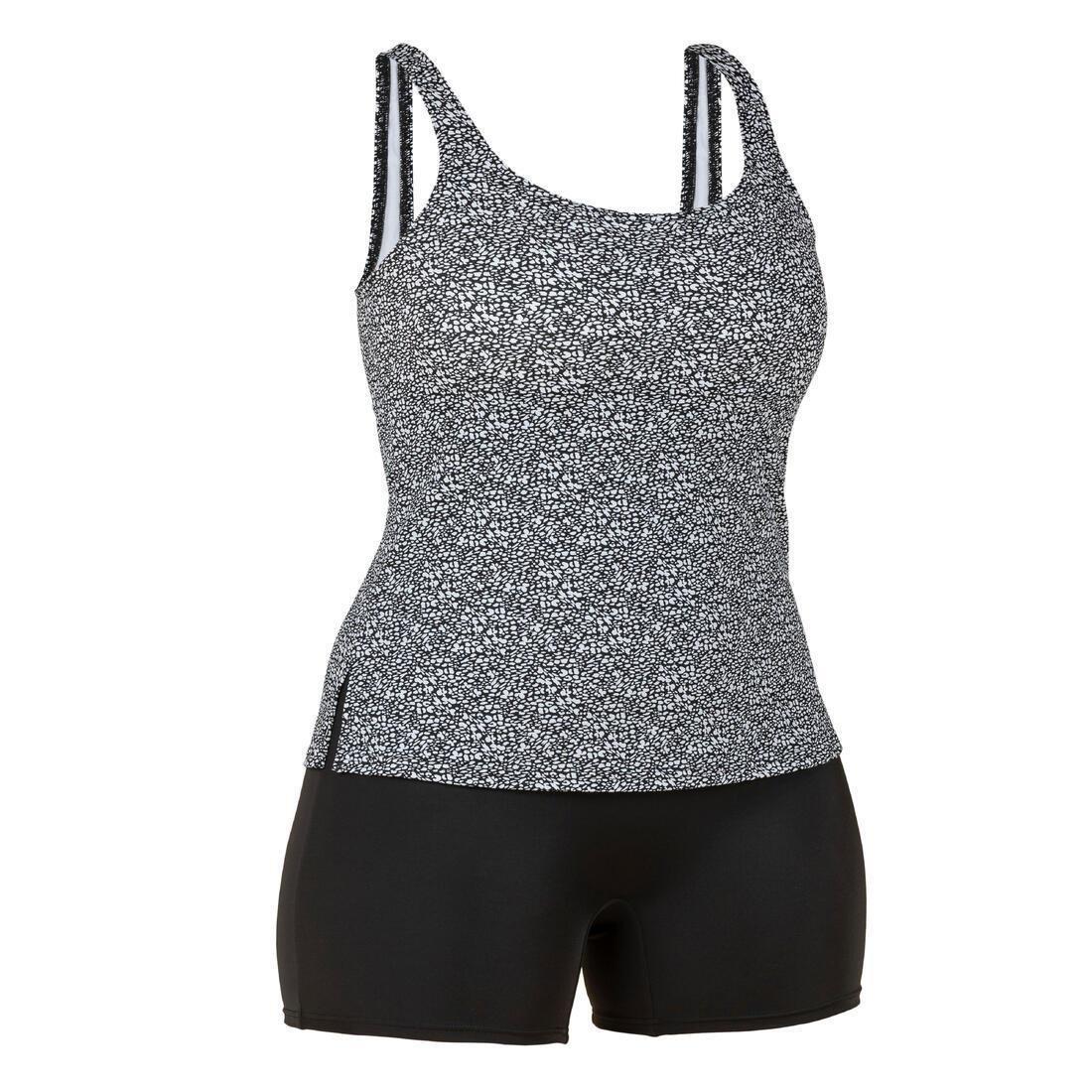 Women 1-Piece Swimsuit - Heva Tankini Lea Melon, Black, , large image number 7