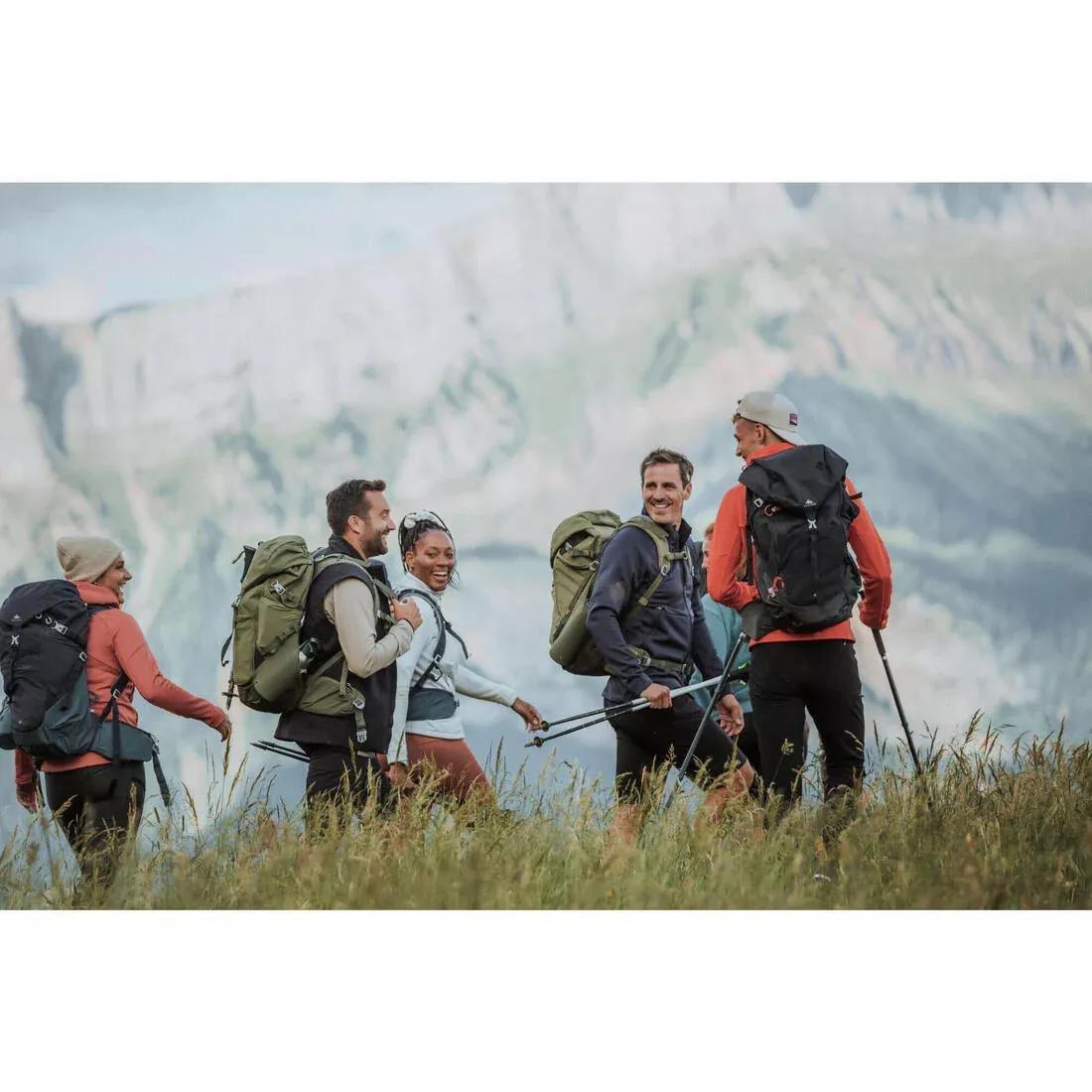 Men Mountain Walking Fleece Gilet - Mh500, Black, No Color, large image number 2