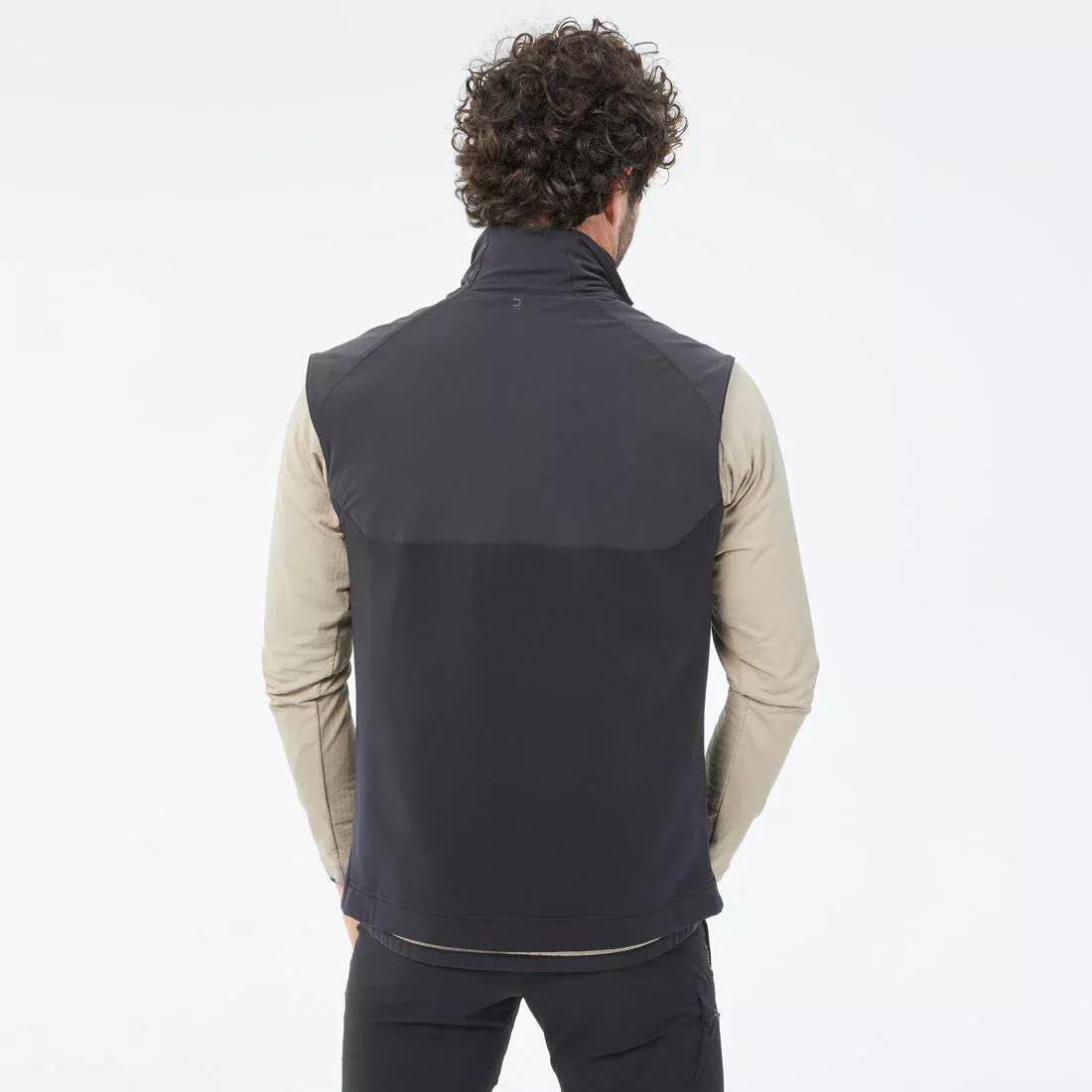 Men Mountain Walking Fleece Gilet - Mh500, Black, , large image number 5