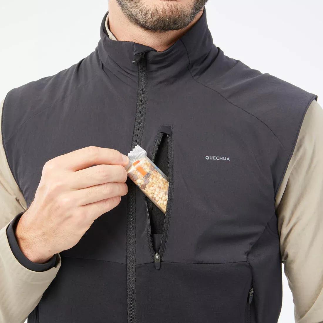 Men Mountain Walking Fleece Gilet - Mh500, Black, , large image number 7