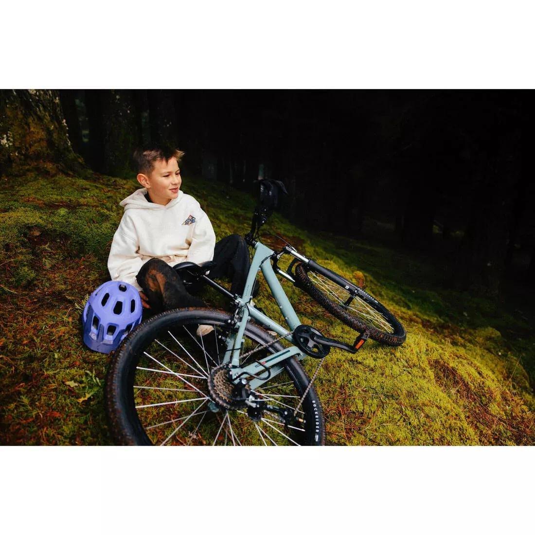 Kids 26" 9-12 Years Mountain Bike - ST 500, Green, No Color, large image number 4
