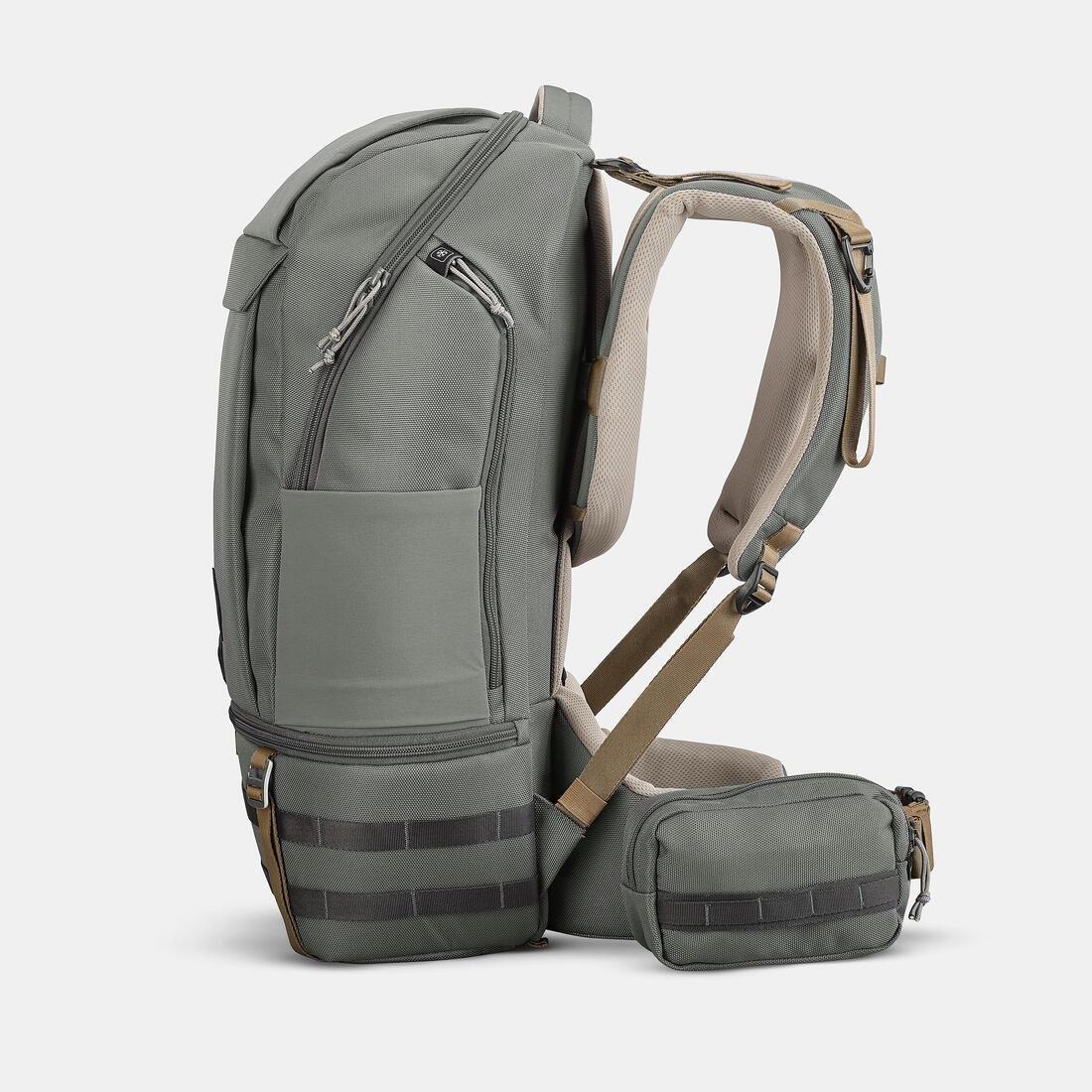 Insulated Comfort Hiking Backpack 25 L - Arpenaz 900, Khaki, No Color, large image number 4