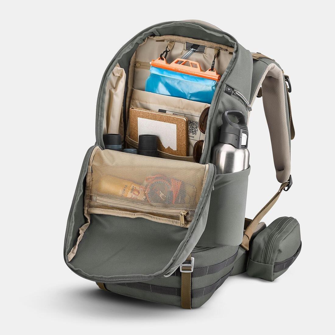 Insulated Comfort Hiking Backpack 25 L - Arpenaz 900, Khaki, No Color, large image number 5