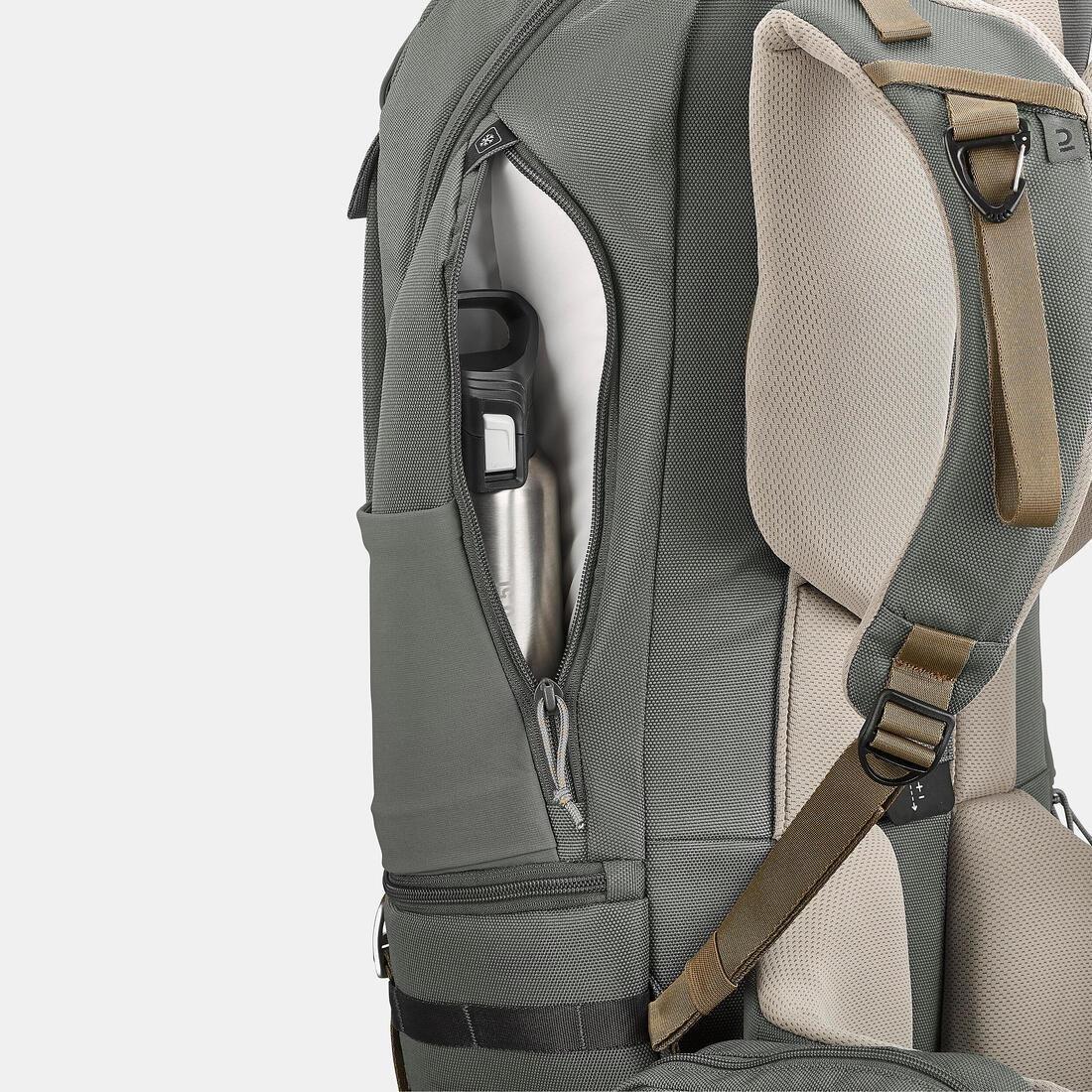 Insulated Comfort Hiking Backpack 25 L - Arpenaz 900, Khaki, No Color, large image number 7