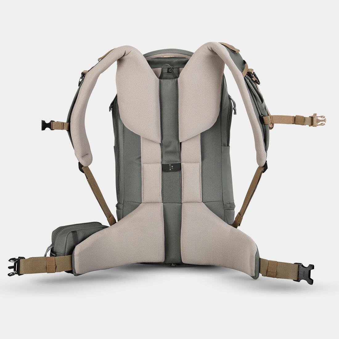 Insulated Comfort Hiking Backpack 25 L - Arpenaz 900, Khaki, No Color, large image number 8