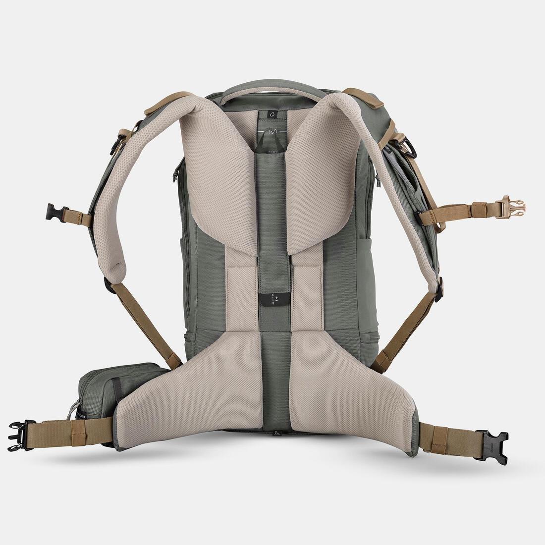 Insulated Comfort Hiking Backpack 25 L - Arpenaz 900, Khaki, No Color, large image number 9